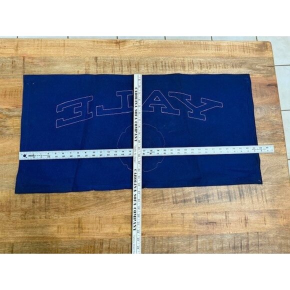 Vintage YALE University Wool Felt Banner Pennant Flag 17” X 34” Lux et Veritas - Picture 14 of 16